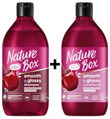 NATURE BOX Smooth & Glossy Shampoo & Conditioner Set with Cherry Oil 385ml