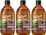 3 NATURE BOX MEN Anti Dandruff Natural Cleansing Shampoo with Hemp Oil 385ml