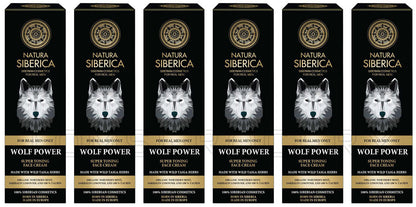 6 NATURA SIBERICA MEN WOLF POWER Super Toning Face Cream Taiga Herbs 50ml