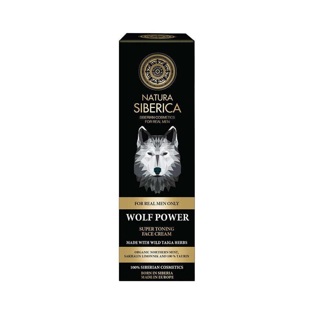 6 NATURA SIBERICA MEN WOLF POWER Super Toning Face Cream Taiga Herbs 50ml