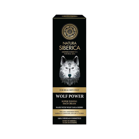 6 NATURA SIBERICA MEN WOLF POWER Super Toning Face Cream Taiga Herbs 50ml