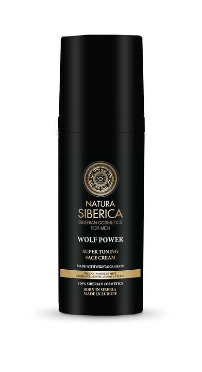 6 NATURA SIBERICA MEN WOLF POWER Super Toning Face Cream Taiga Herbs 50ml