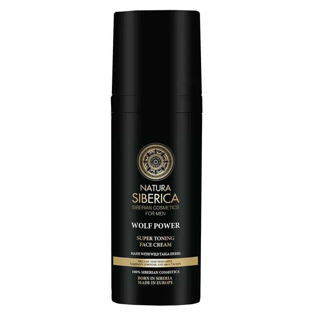 6 NATURA SIBERICA MEN WOLF POWER Super Toning Face Cream Taiga Herbs 50ml