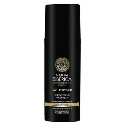 6 NATURA SIBERICA MEN WOLF POWER Super Toning Face Cream Taiga Herbs 50ml