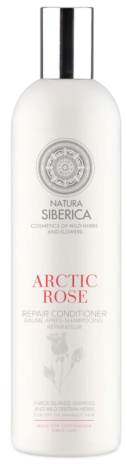 NATURA SIBERICA ARCTIC ROSE Repairing Conditioner + Shampoo Set For Damaged Hair