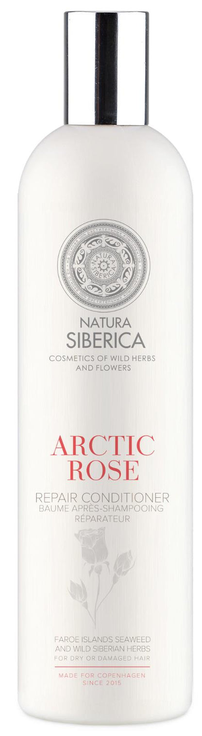 NATURA SIBERICA ARCTIC ROSE Repairing Conditioner + Shampoo Set For Damaged Hair