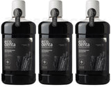3 ECODENTA EXTRAORDINARY Whitening Natural Charcoal Mouthwash Alcohol Free 500ml