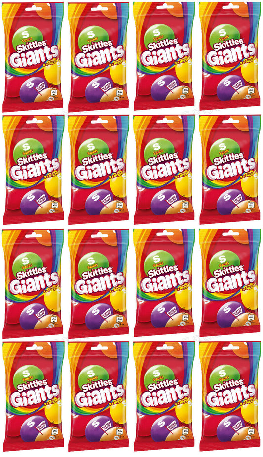 16 SKITTLES GIANTS 3 times Bigger Dragee Candy Fruit Sweets Treats 95g 3.4oz