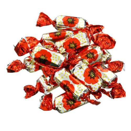 PERGALE RAUDONOJI AGUONA Raspberry & Caramelized Sugar Chocolate Sweets 35oz 1KG