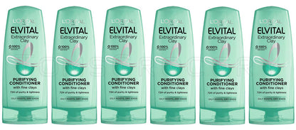6 L'OREAL Elvital Extraordinary Clay Purifying Conditioner For Oily Hair 250ml
