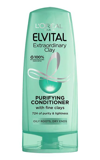 6 L'OREAL Elvital Extraordinary Clay Purifying Conditioner For Oily Hair 250ml