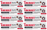 8 LACALUT BLACK & WHITE Daily Charcoal Whitening Toothpaste Made in Germany 75ml