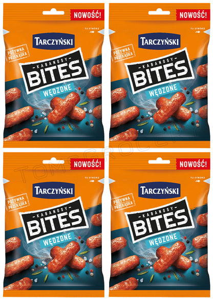 4 TARCZYNSKI MINI Smoked Pork Sausages Bites Party Snacks 80g 2.8oz