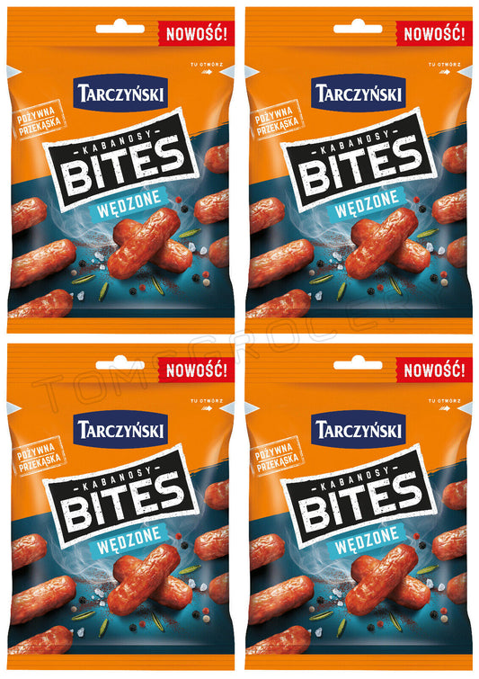 4 TARCZYNSKI MINI Smoked Pork Sausages Bites Party Snacks 80g 2.8oz