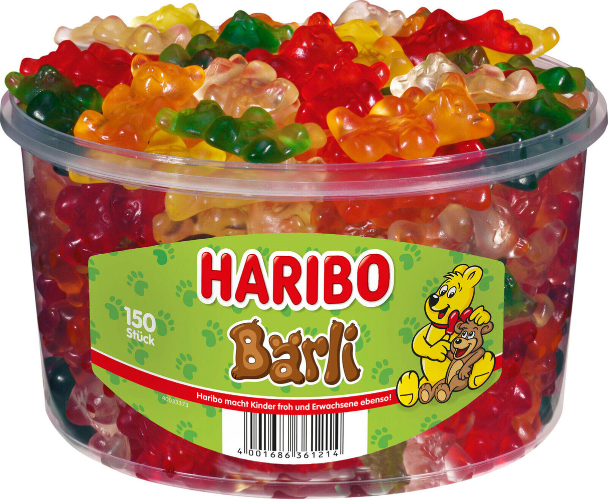 HARIBO BARLI Gummy Bear Chewy Candy Party Sharing Box 1.2kg 42oz