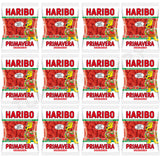 12 HARIBO PRIMAVERA Strawberry Flavor Sugar Coated Gummy Candy Sweets 100g 3.5oz