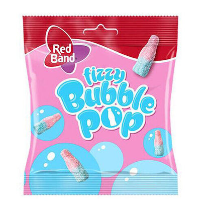 3 RED BAND Fizzy Bubble Pop Sugar Coated Gummy Candy Sweets 100g 3.5oz