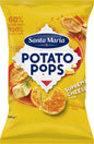 Santa Maria Potato Pops Cheese Flavor Chips Low Fat 100g 3.5oz