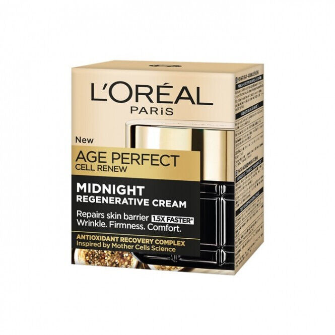 L'OREAL AGE PERFECT Midnight Regenerative Face Cream Cell Renew 50ml