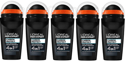 5 L'OREAL MEN EXPERT CARBON PROTECT 4in1 XXL Roll On Anti-Perspirant Deodorant