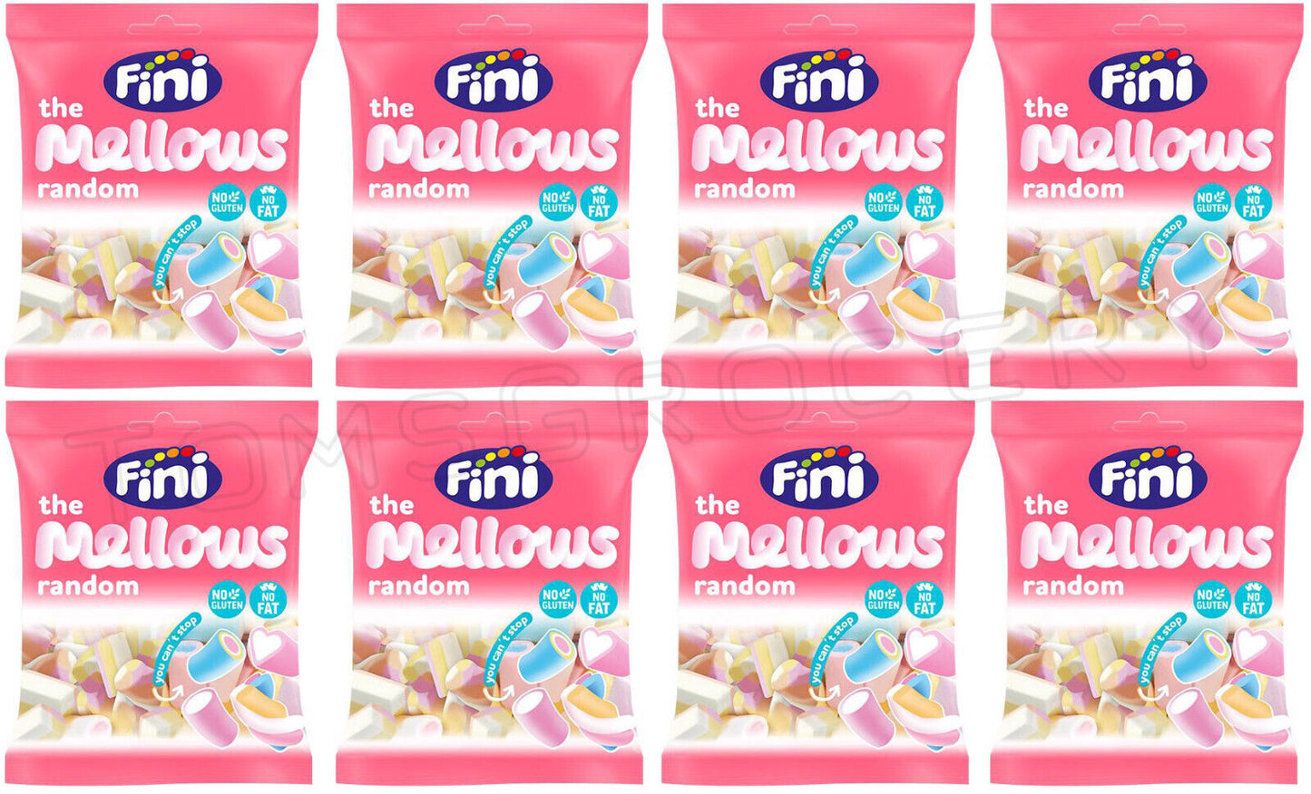 8 FINI THE MELLOWS Chewy Sponge Marshmallows Gluten Fat Free Candy 90g 3.1oz