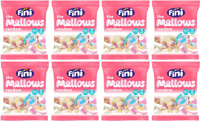 8 FINI THE MELLOWS Chewy Sponge Marshmallows Gluten Fat Free Candy 90g 3.1oz