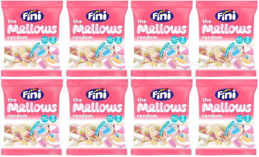 8 FINI THE MELLOWS Chewy Sponge Marshmallows Gluten Fat Free Candy 90g 3.1oz