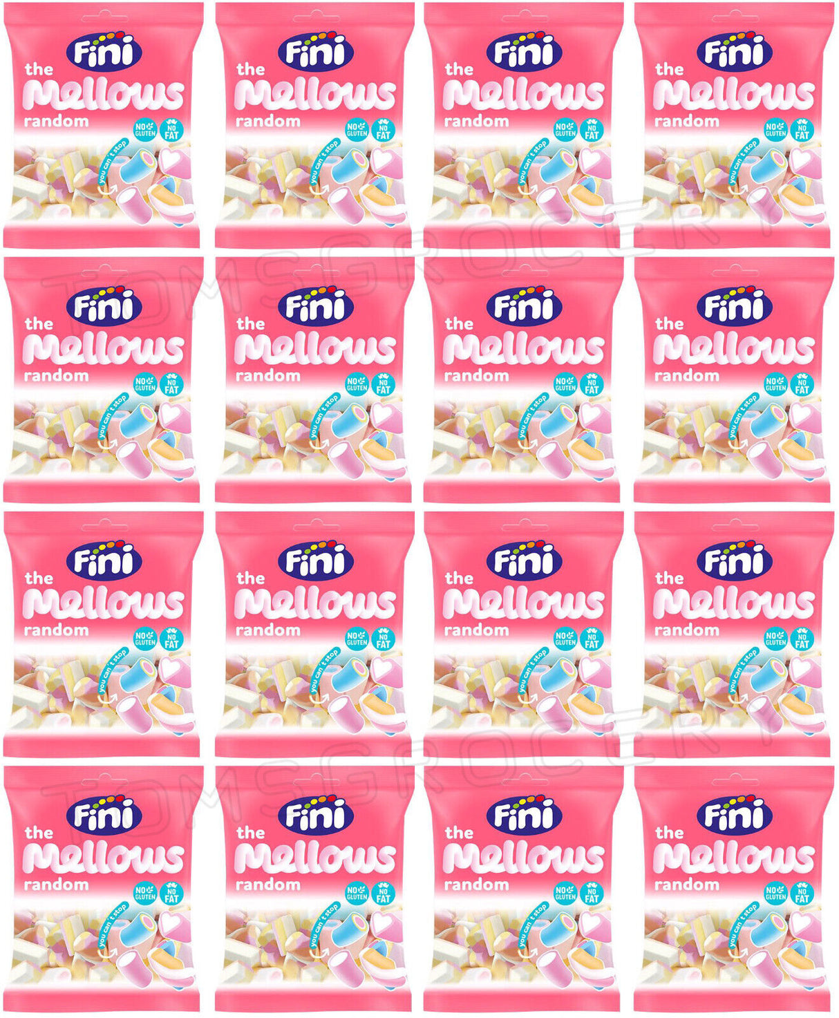 16 FINI THE MELLOWS Chewy Sponge Marshmallows Gluten Fat Free Candy 90g 3.1oz