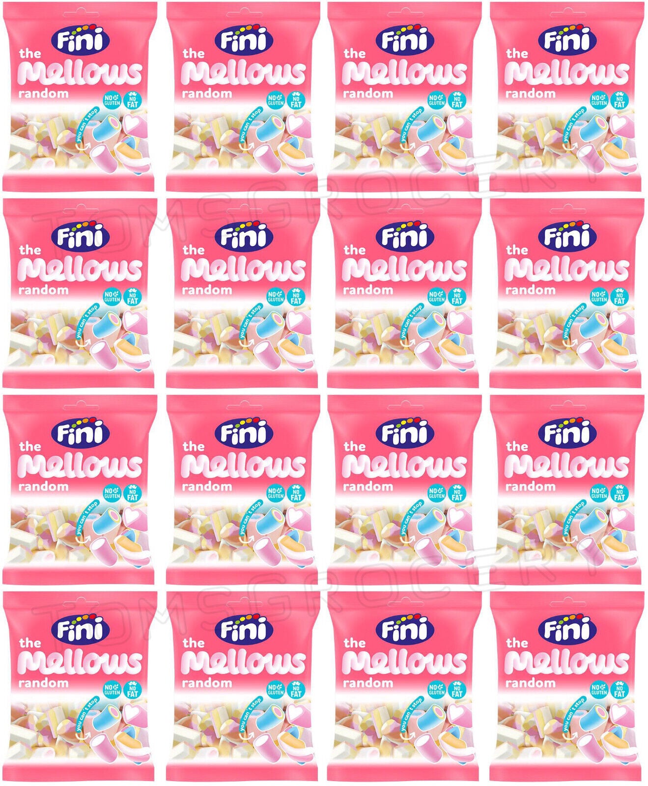 16 FINI THE MELLOWS Chewy Sponge Marshmallows Gluten Fat Free Candy 90g 3.1oz