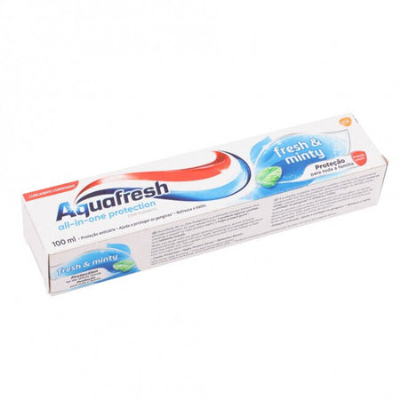 6 AQUAFRESH FRESH & MINTY All in One Protection Family Toothpaste 100ml
