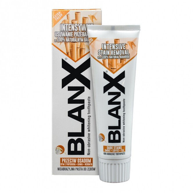 3 BLANX Non-Abrasive Whitening Toothpaste Intense Stain Removal 75ml