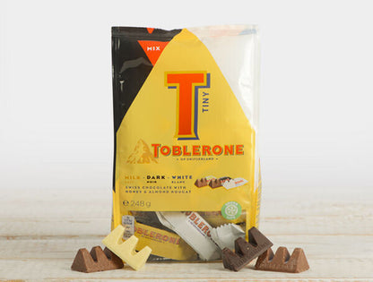 3 TOBLERONE Tiny Assorted White Milk & Dark Chocolate Chocolate Bites 248g 8.8oz