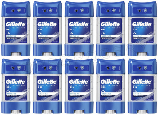 10 GILLETTE ARCTIC ICE 48h Protection Antiperspirant Deodorant Stick Men 70ml
