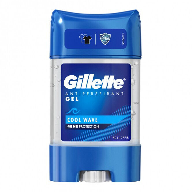 GILLETTE COOL WAVE Antiperspirant Gel Stick 48h Protection For Men 70ml