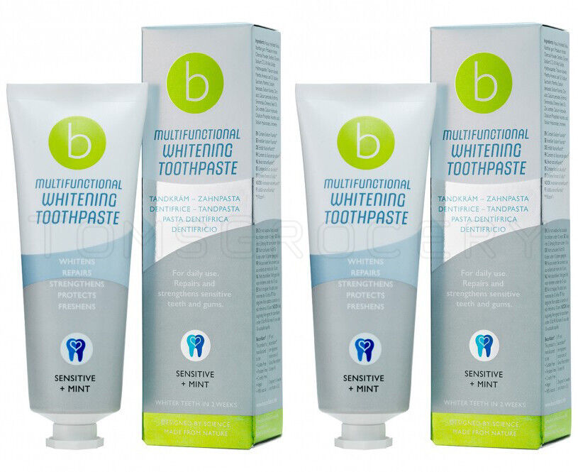 2 BECONFIDENT Multifunctional Whitening Sensitive Mint Toothpaste 75ml 2.5fl. oz