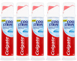 5 COLGATE COOL STRIPE Cavity Protection Pump Toothpaste 100ml 3.4fl. oz