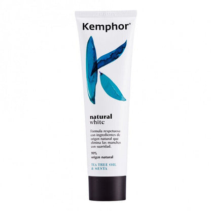 3 KEMPHOR NATURAL WHITE Toothpaste with Tea Tree Oil & Mint 100ml 3.4fl. oz