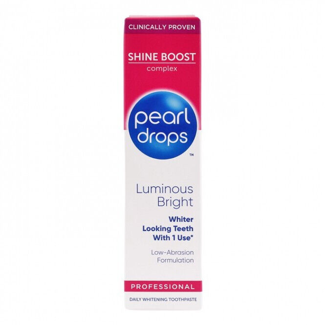 3 PEARL DROPS Shine Boost Professional Daily Whitening Toothpaste 75ml