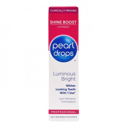 3 PEARL DROPS Shine Boost Professional Daily Whitening Toothpaste 75ml
