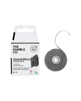 3 HUMBLE Charcoal Dental Floss with Candelilla Wax Mint Taste 50M