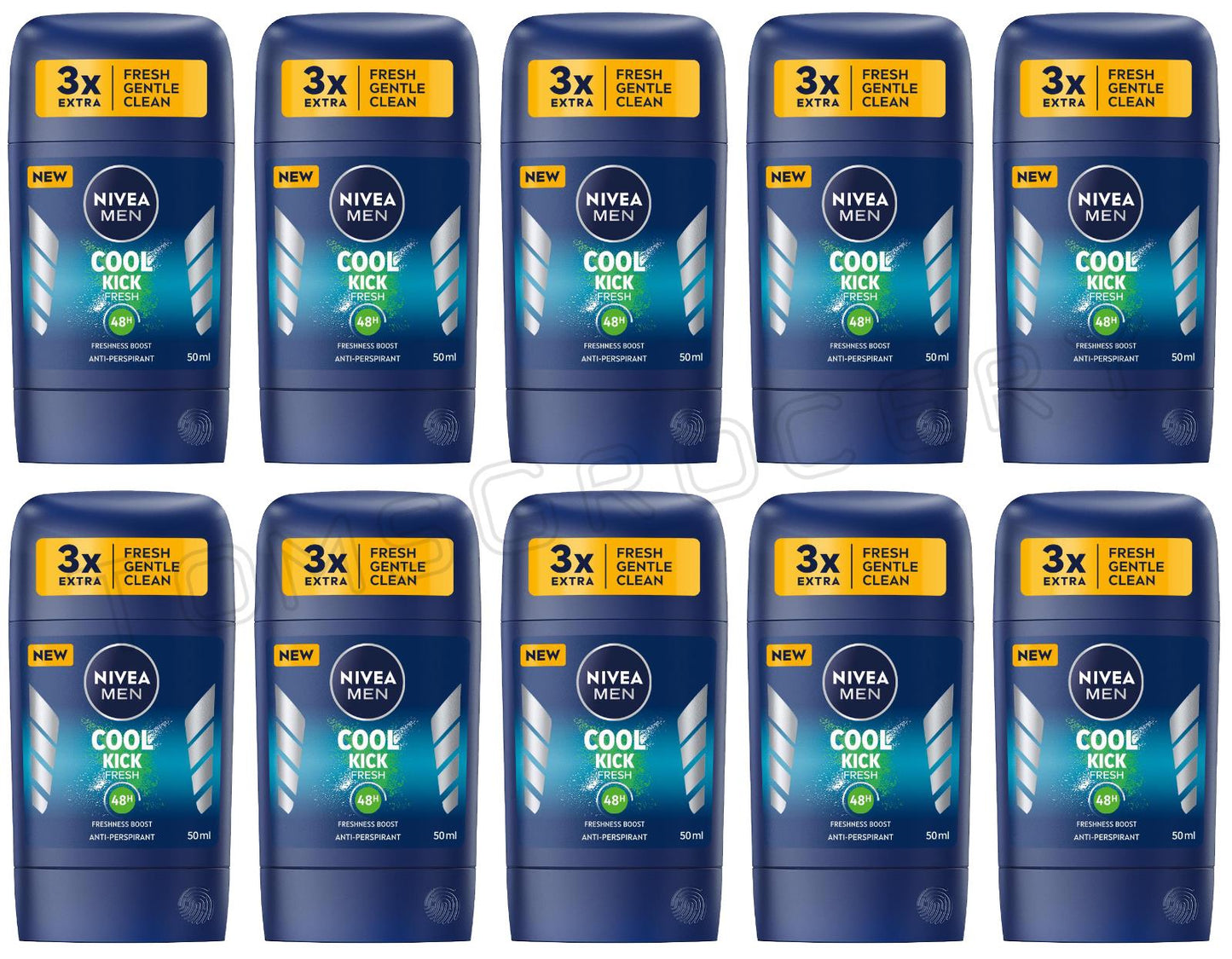 10 NIVEA MEN COOL KICK Antiperspirant 48h Protection Freshness Boost Sticks