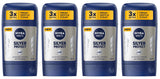 4 NIVEA MEN SILVER PROTECT Antiperspirant 48h Anti-Bacterial Protection Sticks