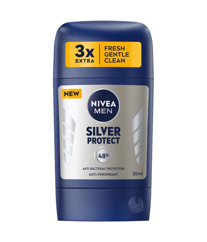 10 NIVEA MEN SILVER PROTECT Antiperspirant 48h Anti-Bacterial Protection Sticks