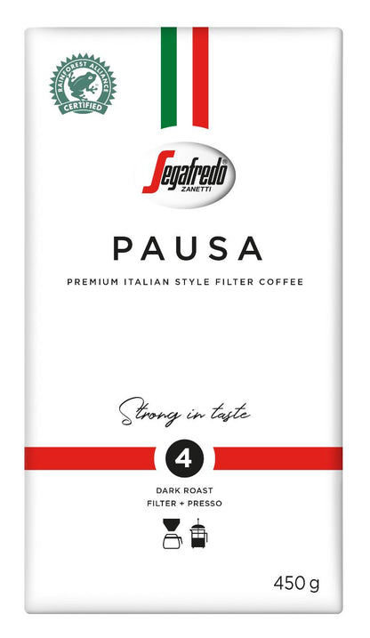 3 SEGAFREDO PAUSA Premium Italian Style Filter Coffee 450g 16oz