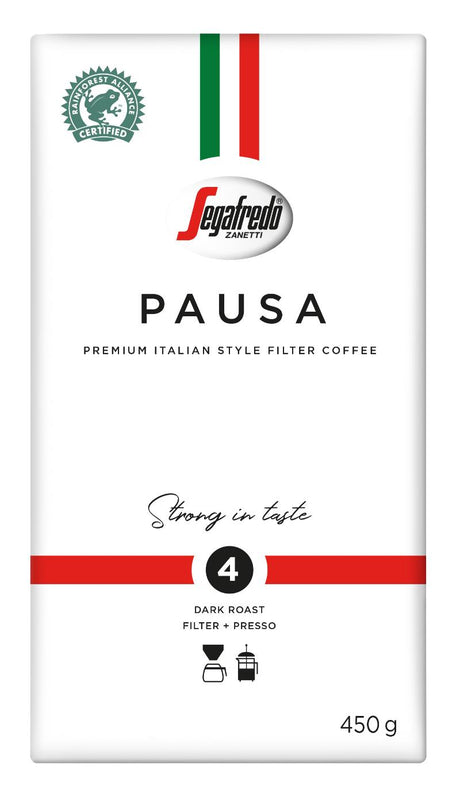 3 SEGAFREDO PAUSA Premium Italian Style Filter Coffee 450g 16oz