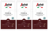 3 SEGAFREDO FORZA Premium Italian Style Filter Coffee Extra Dark Roast 425g 15oz