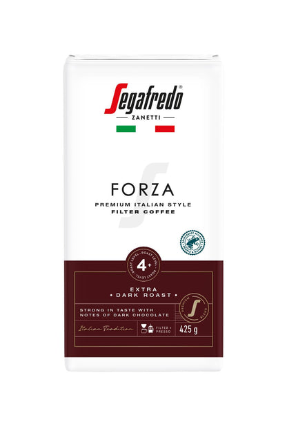 3 SEGAFREDO FORZA Premium Italian Style Filter Coffee Extra Dark Roast 425g 15oz