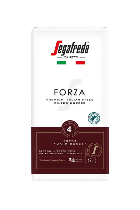 3 SEGAFREDO FORZA Premium Italian Style Filter Coffee Extra Dark Roast 425g 15oz