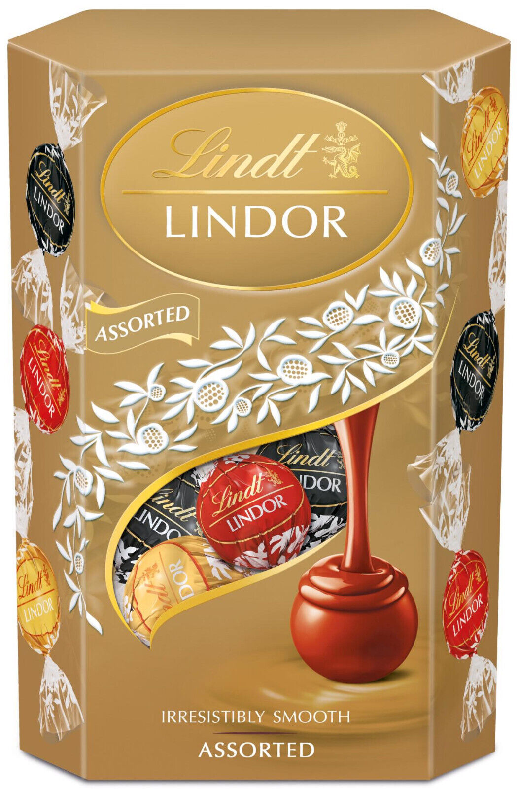 3 LINDT LINDOR Assorted Chocolate Balls with Cream Filling 200g 7.06oz