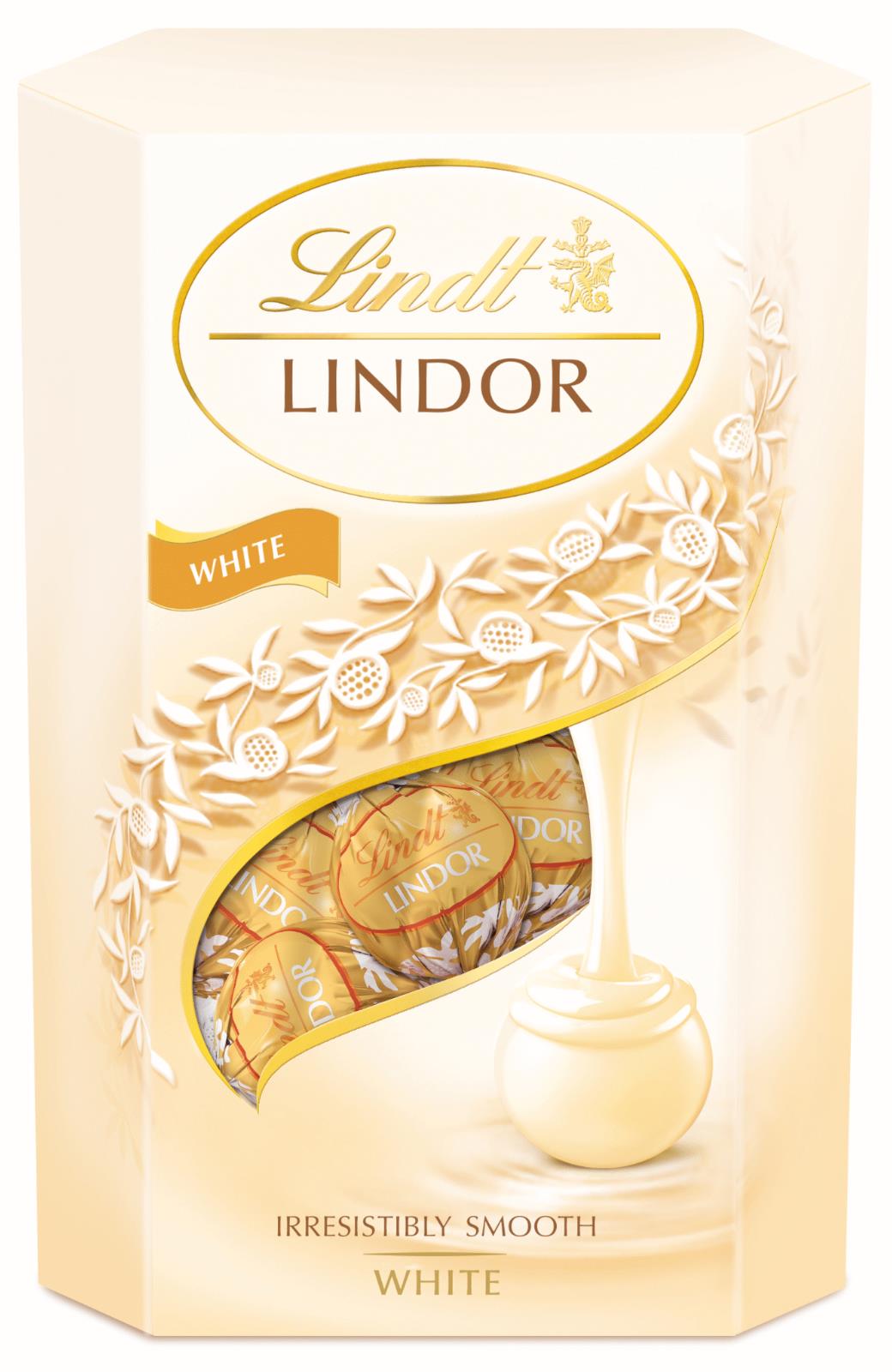 LINDT LINDOR White Chocolate Balls with Cream Filling Made in Swiss 200g 7.06oz